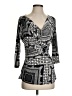 Worthington Gray 3/4 Sleeve Top Size S - photo 1