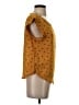 iris 100% Polyester Yellow Short Sleeve Blouse Size S - photo 4
