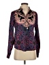 Her.. Bottari 100% Polyester Paisley Purple Long Sleeve Blouse Size S - photo 1