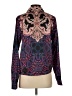 Her.. Bottari 100% Polyester Paisley Purple Long Sleeve Blouse Size S - photo 2