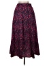Shein 100% Merino Wool Floral Blue Wool Skirt Size 4 - photo 2
