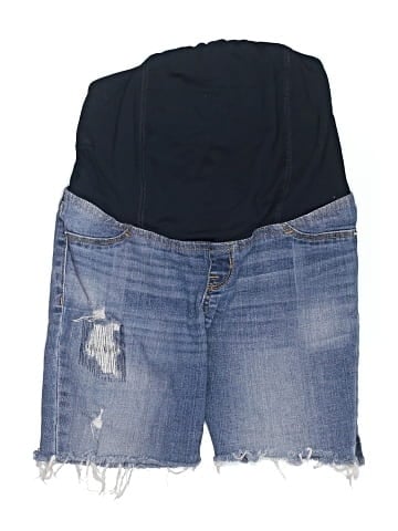 Isabel Maternity Denim Shorts (view 1)