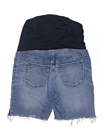 Isabel Maternity Denim Shorts (view 2)