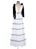 Alice + Olivia 100% Polyester Stripes White Cocktail Dress Size 2 - photo 2