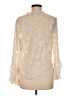 Zara Ivory Long Sleeve Blouse Size M - photo 2