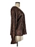 Ramy Brook 100% Polyester Metallic Brown Long Sleeve Blouse Size M - photo 4