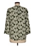 Fun2Fun 100% Rayon Green 3/4 Sleeve Blouse Size M - photo 2