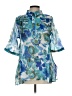 Assorted Brands Blue 3/4 Sleeve Blouse Size L - photo 1