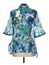 Assorted Brands Blue 3/4 Sleeve Blouse Size L - photo 2