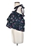 Warm 100% Cotton Blue Sleeveless Blouse Size 0 (1) - photo 5