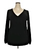 Torrid Black Long Sleeve Blouse Size 2X Plus (2) - photo 1