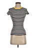 Bailey 44 Stripes Ivory Short Sleeve Turtleneck Size S - photo 1