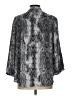 Vince Camuto 100% Polyester Silver Gray 3/4 Sleeve Blouse Size L - photo 2