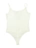 Express One Eleven Ivory White Bodysuit Size M - photo 2