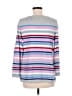 Talbots Stripes Silver Pullover Sweater Size M (petite) - photo 2
