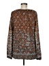 Suzanne Betro Brown Long Sleeve Blouse Size M - photo 2