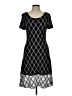 CeCe Argyle Black Casual Dress Size L - photo 1