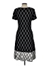 CeCe Argyle Black Casual Dress Size L - photo 2