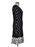 CeCe Argyle Black Casual Dress Size L - photo 4