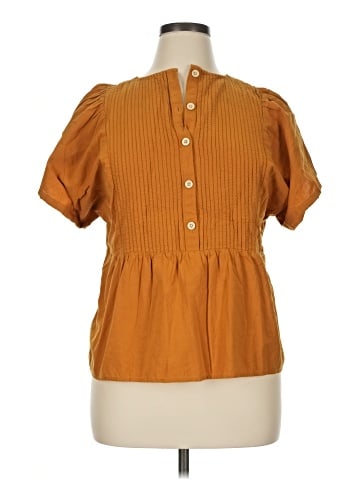 Madewell Pleated Flutter-Sleeve Top (view 1)