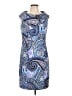 DressBarn Paisley Blue Cocktail Dress Size 12 - photo 1