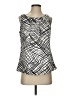 Kenneth Cole REACTION 100% Polyester Silver Sleeveless Blouse Size S - photo 1