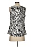 Kenneth Cole REACTION 100% Polyester Silver Sleeveless Blouse Size S - photo 2