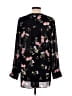 Rachel Roy Collection 100% Polyester Floral Black Long Sleeve Blouse Size L - photo 2
