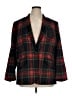 Lauren by Ralph Lauren Plaid Black Blazer Size 16W - photo 1