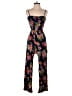 Ambiance 100% Rayon Paisley Black Jumpsuit Size L - photo 1