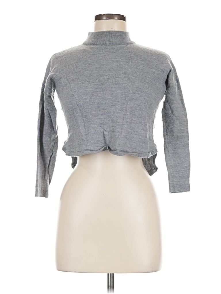 Pre-owned Madewell Turtleneck Sweater In Gray