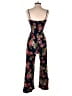 Ambiance 100% Rayon Paisley Black Jumpsuit Size L - photo 2