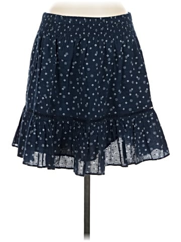 Madewell Smock-Waist Ruffle Mini Skirt in Bandana Flower (view 1)