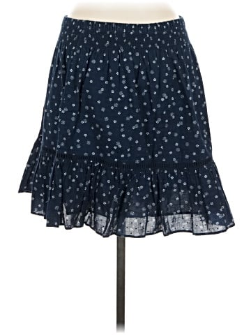Madewell Smock-Waist Ruffle Mini Skirt in Bandana Flower (view 2)