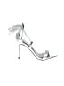 Lulus Silver Sandals Size 8 1/2 - photo 1