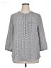 NYDJ 100% Polyester Gray 3/4 Sleeve Blouse Size XL - photo 1