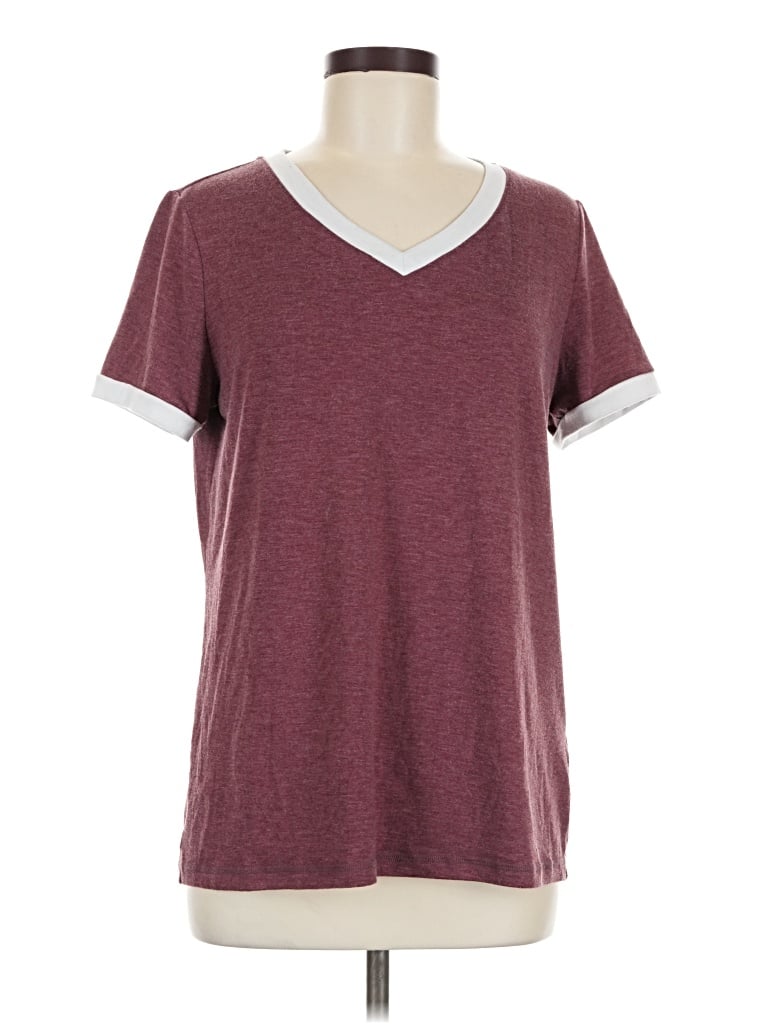 Pre-owned Automet Short Sleeve T-shirt In Burgundy