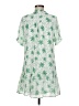Kindred 100% Polyester Stars Green Casual Dress Size M - photo 2