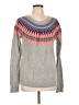 Caslon Print Gray Pullover Sweater Size L - photo 1