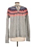 Caslon Print Gray Pullover Sweater Size L - photo 2