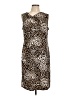 Chico's Animal Print Brown Black Casual Dress Size Lg (2) - photo 1