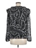 Ann Taylor LOFT 100% Polyester Black Long Sleeve Blouse Size M - photo 2
