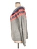 Caslon Print Gray Pullover Sweater Size L - photo 5