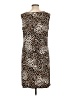 Chico's Animal Print Brown Black Casual Dress Size Lg (2) - photo 2