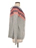 Caslon Print Gray Pullover Sweater Size L - photo 4