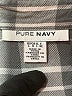Pure Navy 100% Rayon Plaid Gray Long Sleeve Button-Down Shirt Size L - photo 7