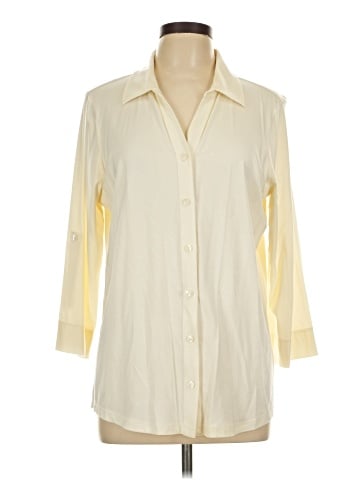 L.L.Bean 3/4 Sleeve Button-Down Shirt (view 1)
