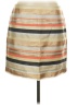 J.Crew Collection Stripes Tan Casual Skirt Size 10 - photo 1
