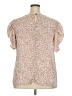 C established 1946 100% Polyester Tan Short Sleeve Blouse Size 18 - 20 - photo 2