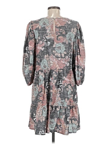 Self Contrast Casual Dress (view 2)